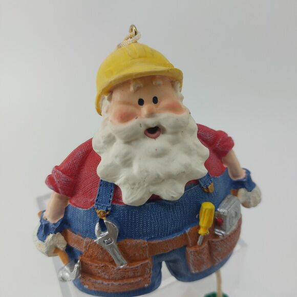 Plummer Santa Claus Dangling Legs Shelf Sitter Christmas Holiday Ornament - Picture 8 of 11
